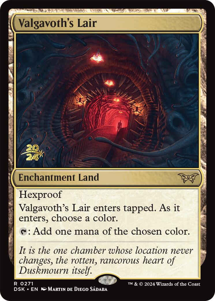 Valgavoth's Lair [Duskmourn: House of Horror Prerelease Promos] | Boutique FDB TCG