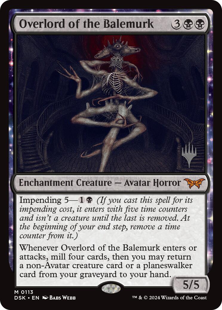 Overlord of the Balemurk (Promo Pack) [Duskmourn: House of Horror Promos] | Boutique FDB TCG