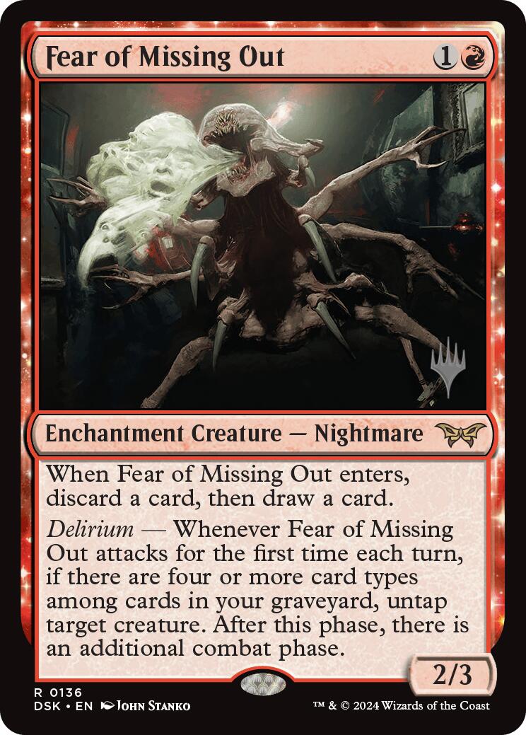 Fear of Missing Out [Duskmourn: House of Horror Promos] | Boutique FDB TCG