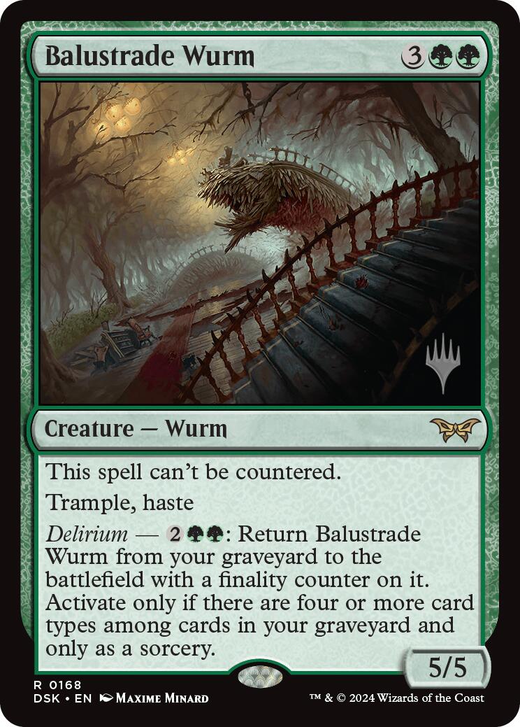 Balustrade Wurm [Duskmourn: House of Horror Promos] | Boutique FDB TCG