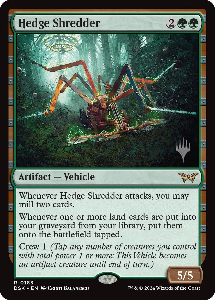 Hedge Shredder [Duskmourn: House of Horror Promos] | Boutique FDB TCG