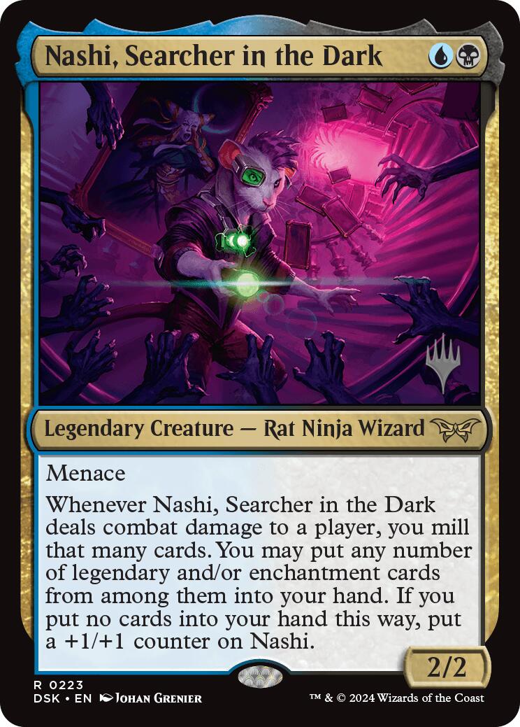 Nashi, Searcher in the Dark [Duskmourn: House of Horror Promos] | Boutique FDB TCG