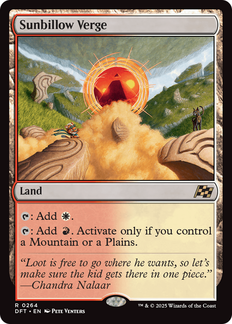 Sunbillow Verge [Aetherdrift] | Boutique FDB TCG