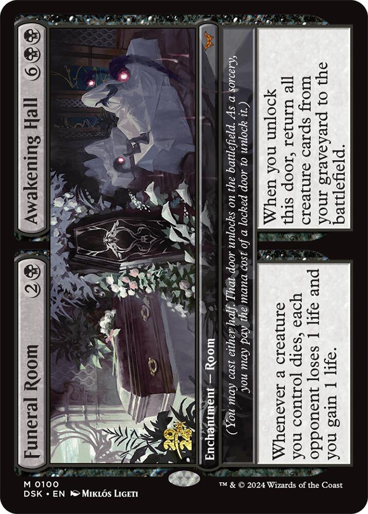 Funeral Room // Awakening Hall [Duskmourn: House of Horror Prerelease Promos] | Boutique FDB TCG