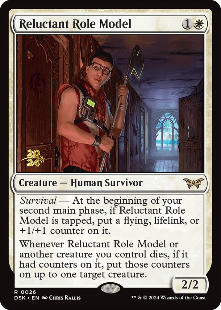 Reluctant Role Model (0026) [Duskmourn: House of Horror Prerelease Promos] | Boutique FDB TCG