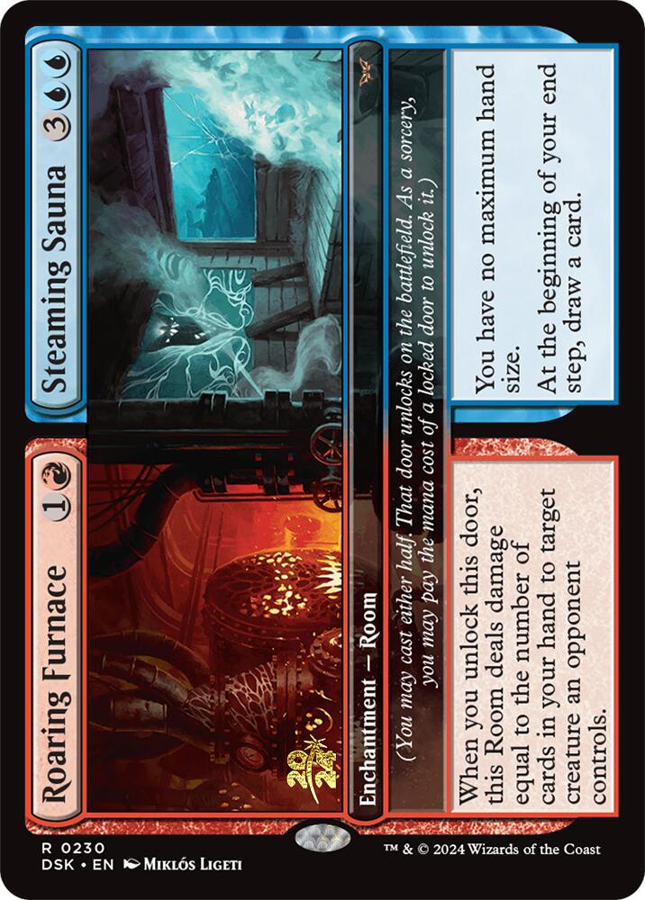 Roaring Furnace // Steaming Sauna [Duskmourn: House of Horror Prerelease Promos] | Boutique FDB TCG