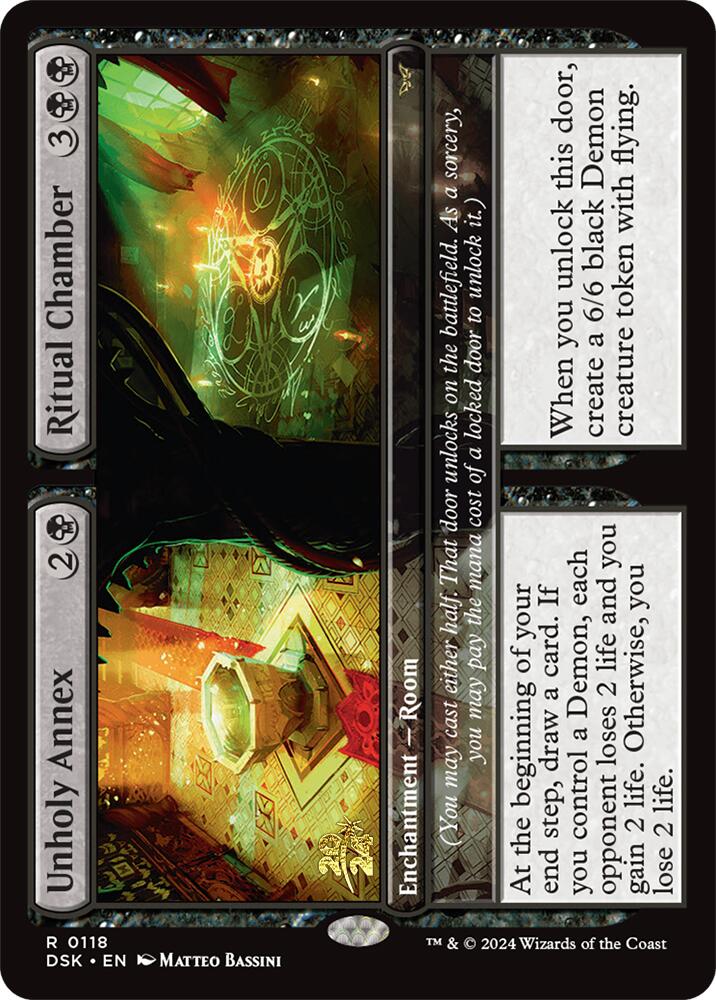 Unholy Annex // Ritual Chamber [Duskmourn: House of Horror Prerelease Promos] | Boutique FDB TCG