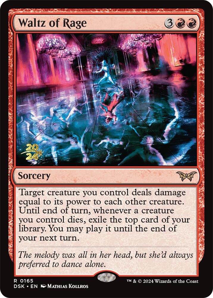 Waltz of Rage [Duskmourn: House of Horror Prerelease Promos] | Boutique FDB TCG