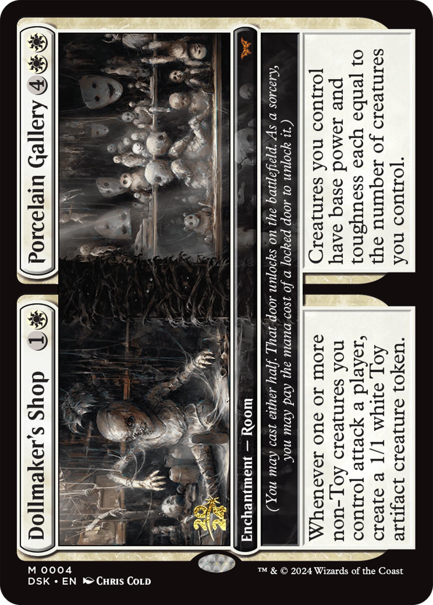 Dollmaker's Shop // Porcelain Gallery [Duskmourn: House of Horror Prerelease Promos] | Boutique FDB TCG