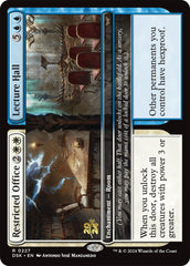 Restricted Office // Lecture Hall [Duskmourn: House of Horror Prerelease Cards] | Boutique FDB TCG