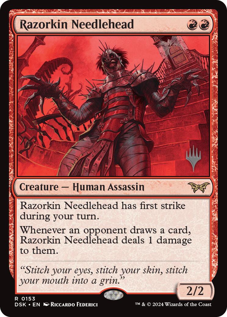 Razorkin Needlehead [Duskmourn: House of Horror Promos] | Boutique FDB TCG