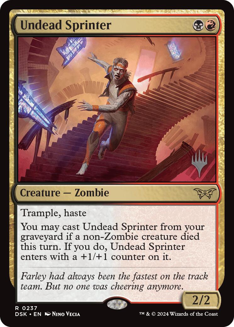 Undead Sprinter [Duskmourn: House of Horror Promos] | Boutique FDB TCG