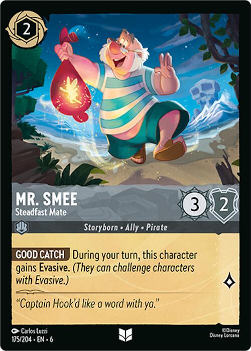 Mr. Smee - Steadfast Mate (175/204) [Azurite Sea] | Boutique FDB TCG