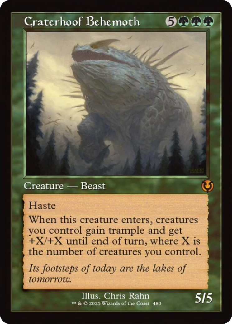 Craterhoof Behemoth (Retro Frame) [Innistrad Remastered] | Boutique FDB TCG