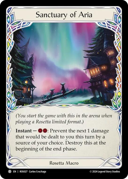 Sanctuary of Aria // Oscilio, Constella Intelligence (Bottom left) [ROSPZL34] (Rosetta) | Boutique FDB TCG