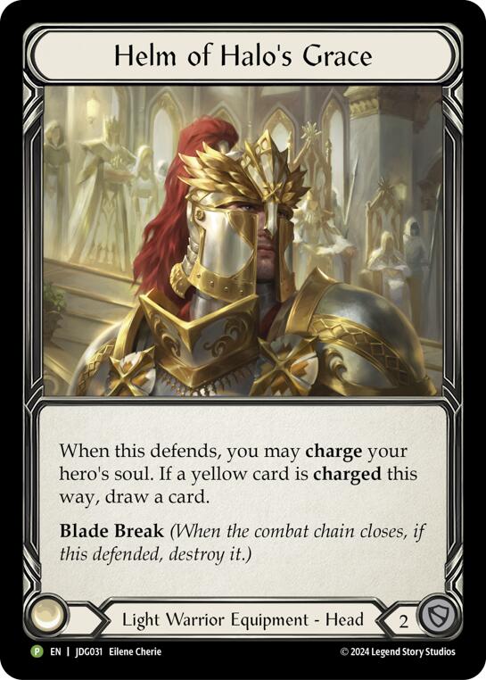 Helm of Halo's Grace [JDG031] (Promo)  Cold Foil | Boutique FDB TCG