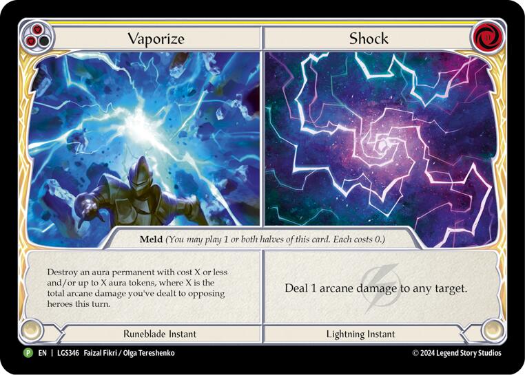 Vaporize // Shock - LGS346 [LGS346] (Promo)  Cold Foil | Boutique FDB TCG