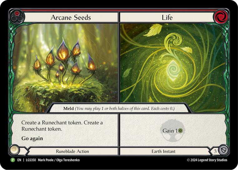 Arcane Seeds // Life - LGS350 [LGS350] (Promo)  Cold Foil | Boutique FDB TCG