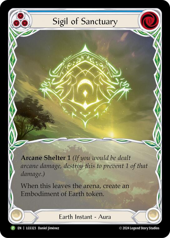 Sigil of Sanctuary (Extended Art) - LGS323 [LGS323] (Promo)  Rainbow Foil | Boutique FDB TCG