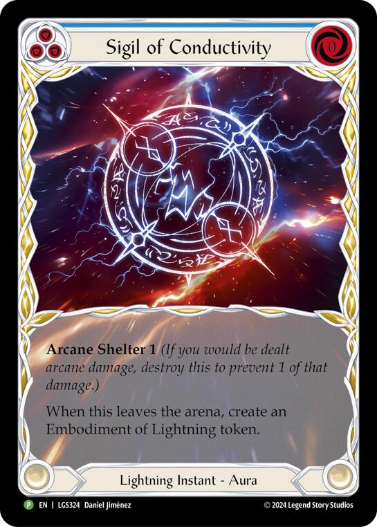 Sigil of Conductivity (Extended Art) - LGS324 [LGS324] (Promo)  Rainbow Foil | Boutique FDB TCG