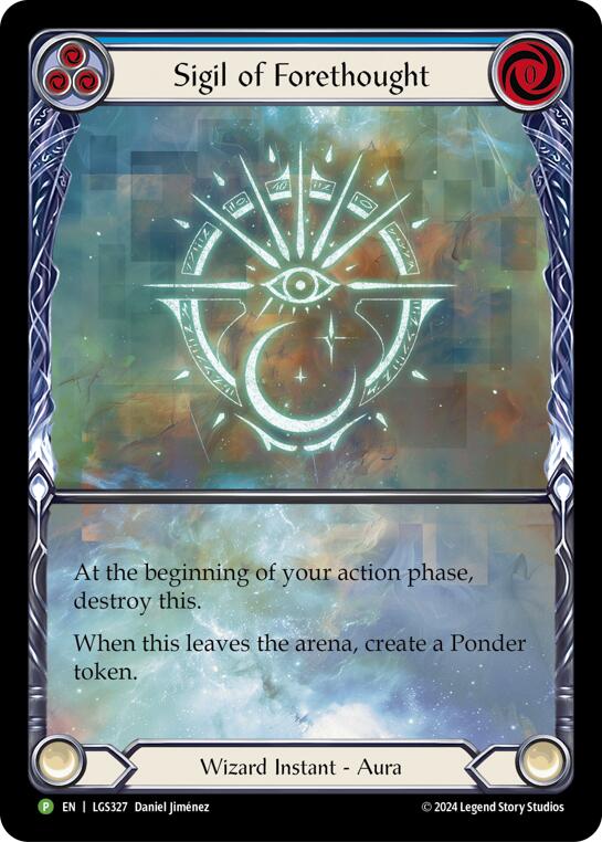 Sigil of Forethought (Extended Art) - LGS327 [LGS327] (Promo)  Rainbow Foil | Boutique FDB TCG