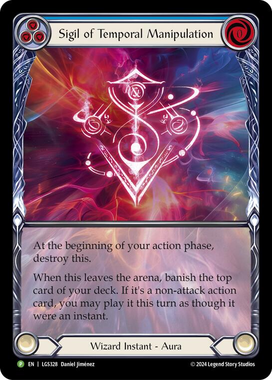 Sigil of Temporal Manipulation (Extended Art) - LGS328 [LGS328] (Promo)  Rainbow Foil | Boutique FDB TCG