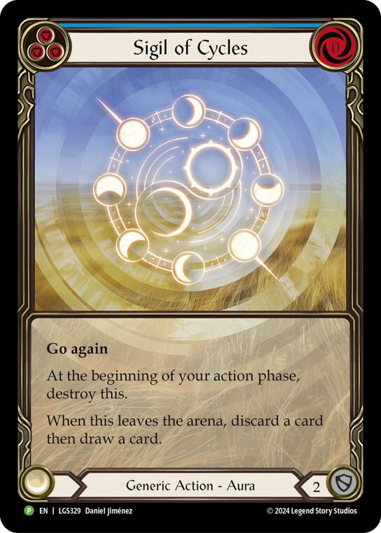 Sigil of Cycles (Extended Art) - LGS329 [LGS329] (Promo)  Rainbow Foil | Boutique FDB TCG