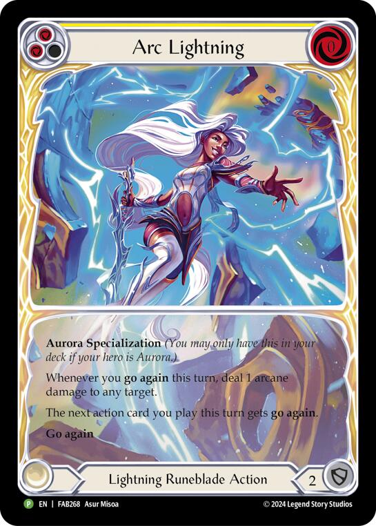 Arc Lightning (Extended Art) [FAB268] (Promo)  Rainbow Foil | Boutique FDB TCG