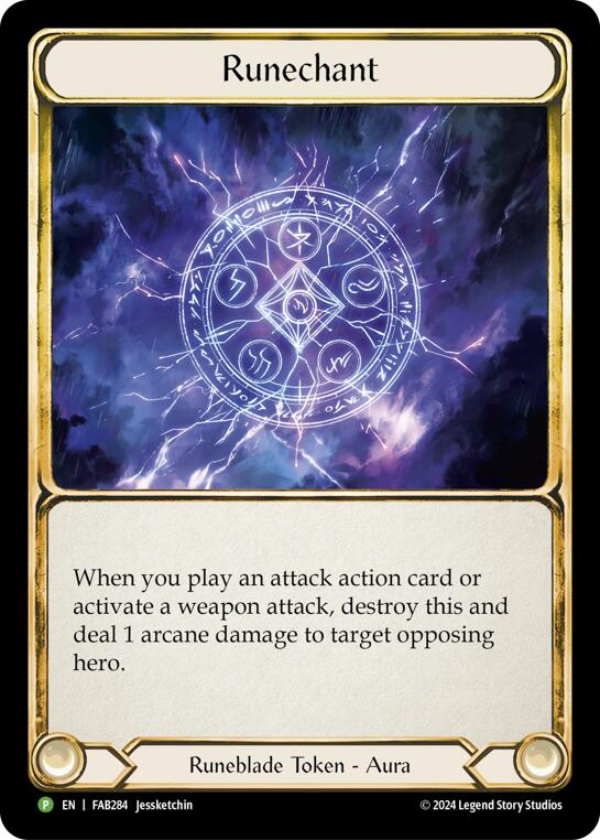Runechant (Lightning) [FAB284] (Promo)  Cold Foil | Boutique FDB TCG