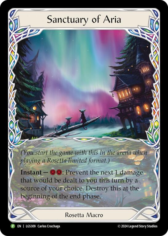 Sanctuary of Aria (Extended Art) - LGS309 [LGS309] (Promo)  Cold Foil | Boutique FDB TCG