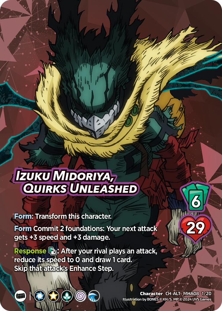 Izuku Midoriya, Quirks Unleashed (Alternate Art) [Challenger Series: My Hero Academia - Dark Hero Arc] | Boutique FDB TCG