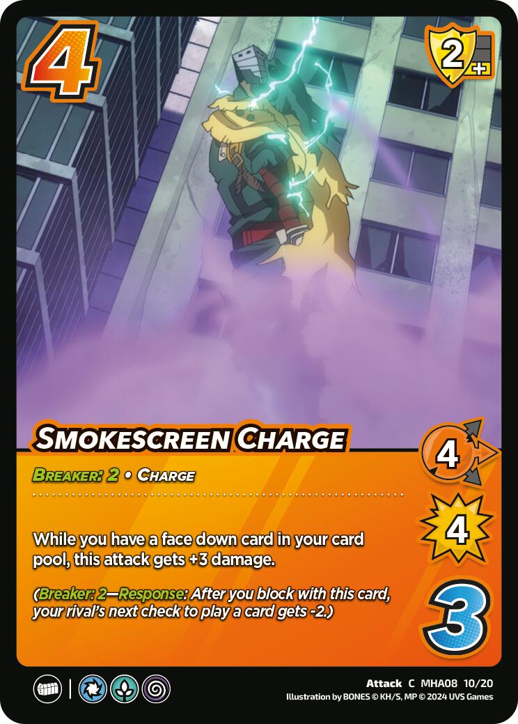 Smokescreen Charge [Challenger Series: My Hero Academia - Dark Hero Arc] | Boutique FDB TCG