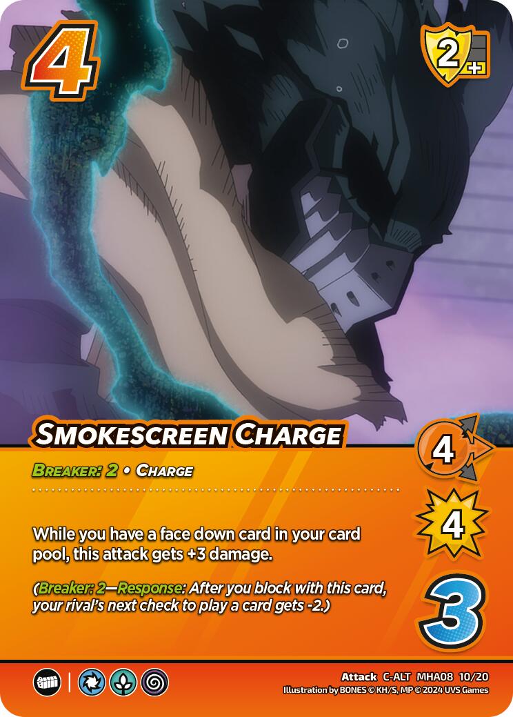 Smokescreen Charge (Alternate Art) [Challenger Series: My Hero Academia - Dark Hero Arc] | Boutique FDB TCG