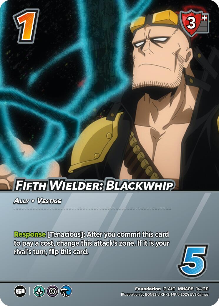 Fifth Wielder: Blackwhip (Alternate Art) [Challenger Series: My Hero Academia - Dark Hero Arc] | Boutique FDB TCG