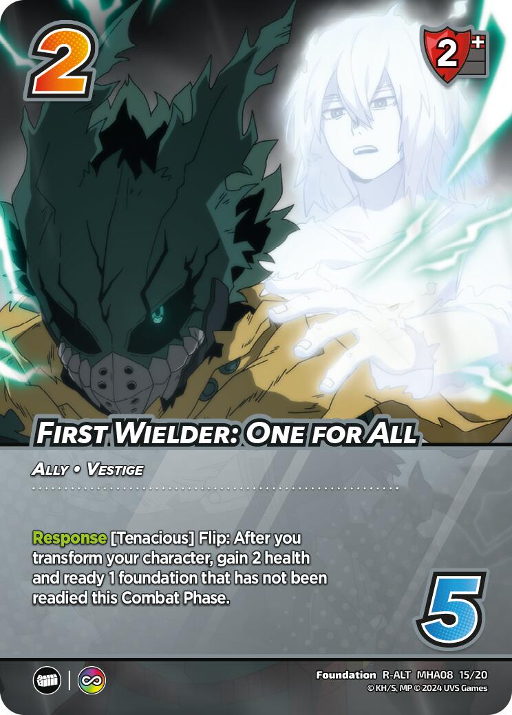 First Wielder: One for All (Alternate Art) [Challenger Series: My Hero Academia - Dark Hero Arc] | Boutique FDB TCG