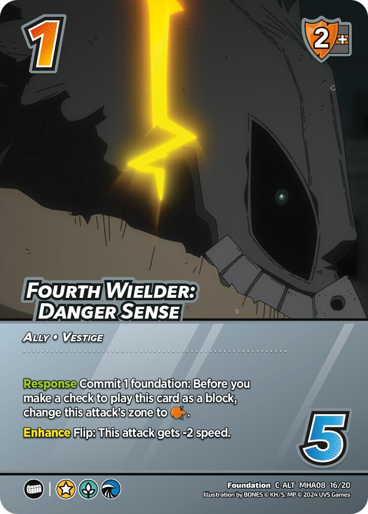 Fourth Wielder: Danger Sense (Alternate Art) [Challenger Series: My Hero Academia - Dark Hero Arc] | Boutique FDB TCG