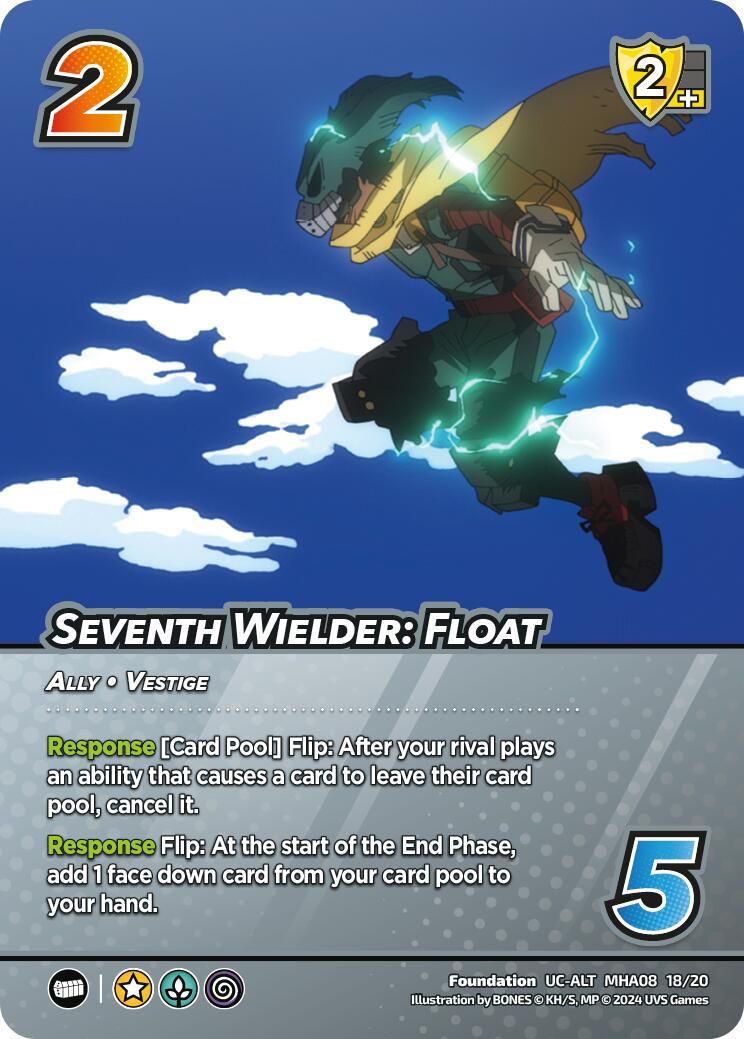 Seventh Wielder: Float (Alternate Art) [Challenger Series: My Hero Academia - Dark Hero Arc] | Boutique FDB TCG