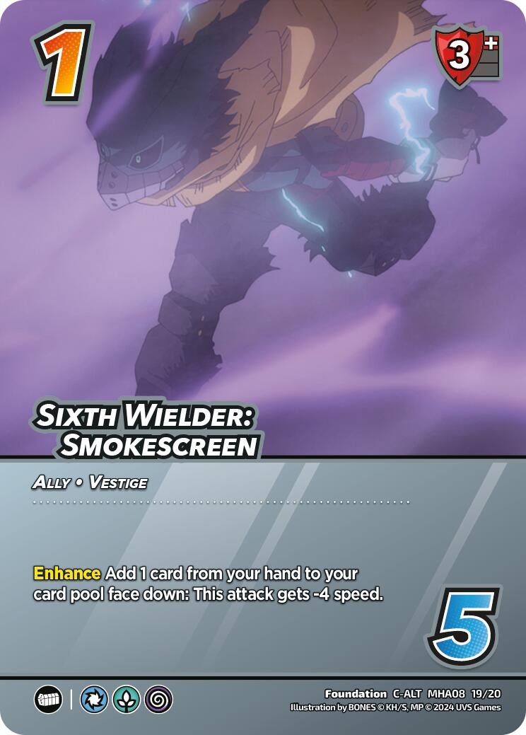 Sixth Wielder: Smokescreen (Alternate Art) [Challenger Series: My Hero Academia - Dark Hero Arc] | Boutique FDB TCG