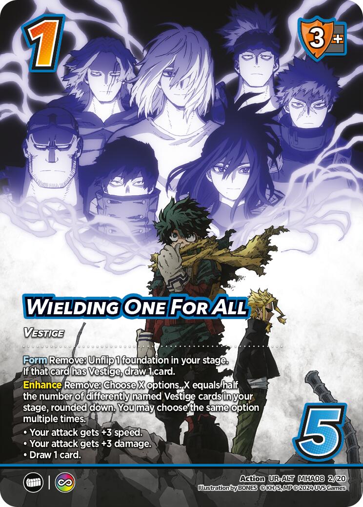 Wielding One For All (Alternate Art) [Challenger Series: My Hero Academia - Dark Hero Arc] | Boutique FDB TCG