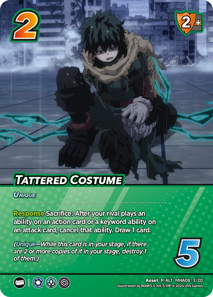 Tattered Costume (Alternate Art) [Challenger Series: My Hero Academia - Dark Hero Arc] | Boutique FDB TCG