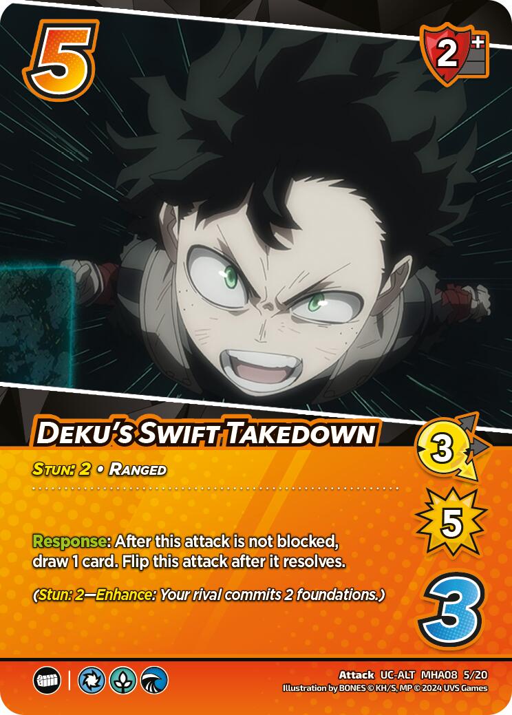 Deku's Swift Takedown (Alternate Art) [Challenger Series: My Hero Academia - Dark Hero Arc] | Boutique FDB TCG