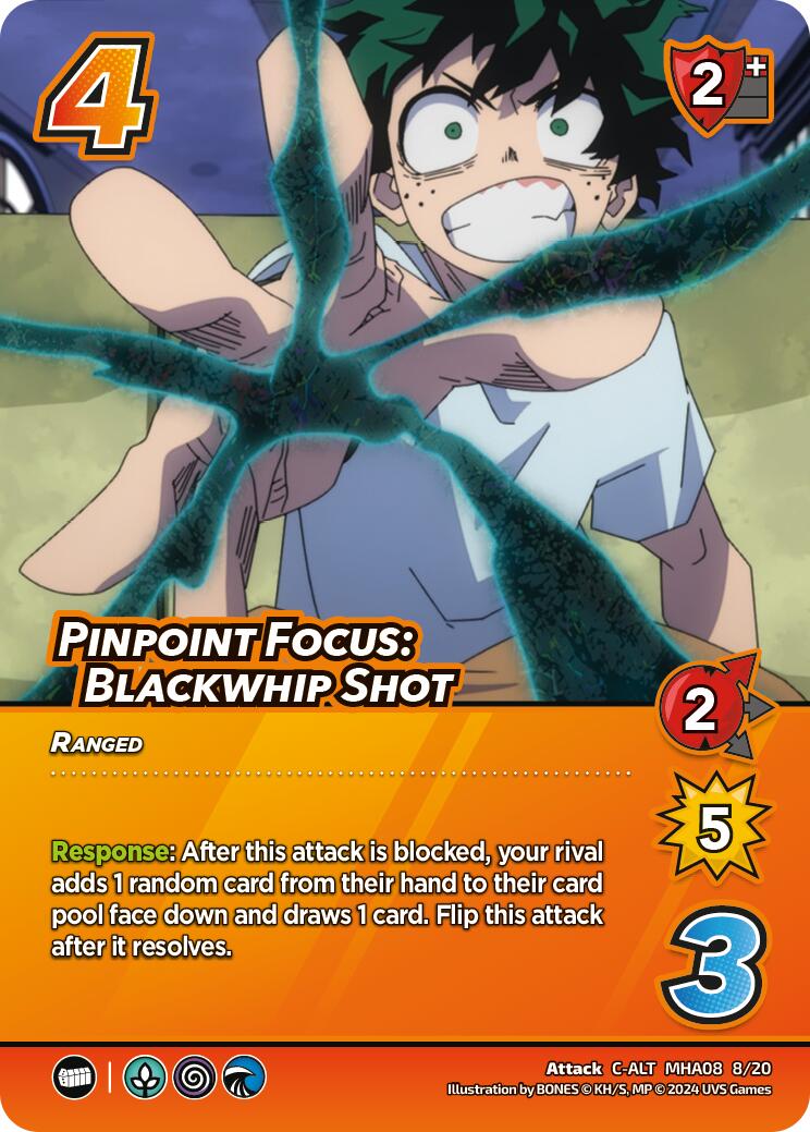 Pinpoint Focus: Blackwhip Shot (Alternate Art) [Challenger Series: My Hero Academia - Dark Hero Arc] | Boutique FDB TCG