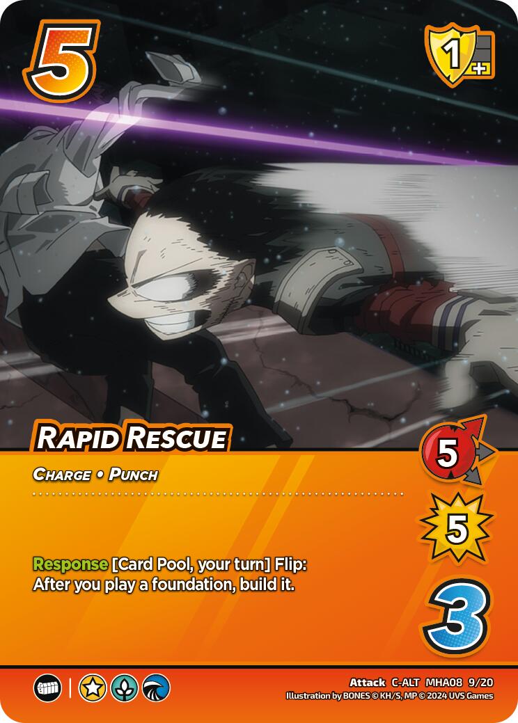 Rapid Rescue (Alternate Art) [Challenger Series: My Hero Academia - Dark Hero Arc] | Boutique FDB TCG