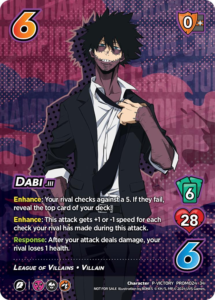 Dabi (2024 Regionals Season 2) (Victory) [Miscellaneous Promos] | Boutique FDB TCG