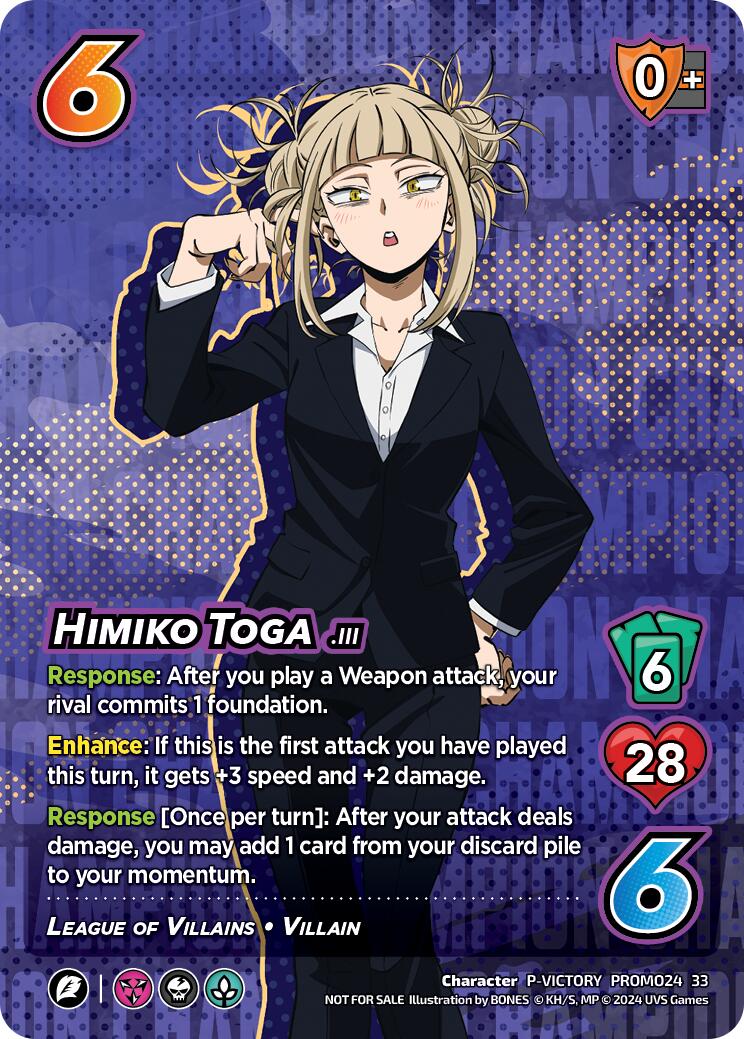 Himiko Toga (2024 Regionals Season 2) (Victory) [Miscellaneous Promos] | Boutique FDB TCG