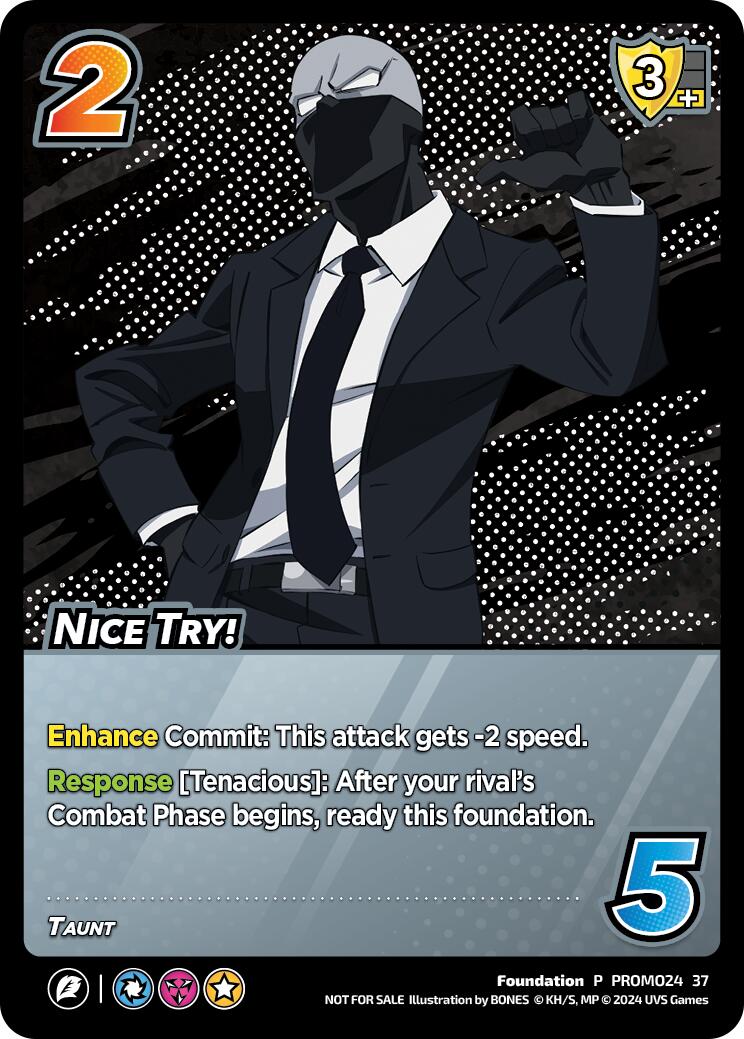 Nice Try! [Miscellaneous Promos] | Boutique FDB TCG