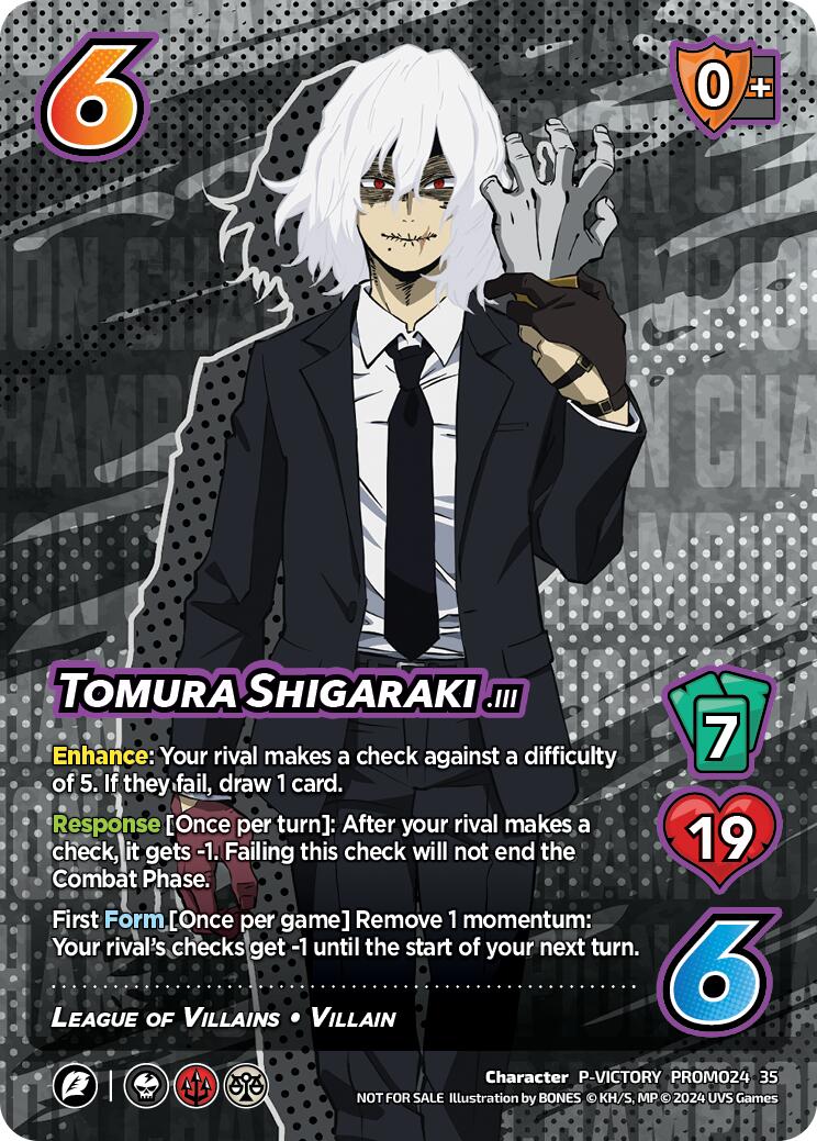 Tomura Shigaraki (2024 Regionals Season 2) (Victory) [Miscellaneous Promos] | Boutique FDB TCG