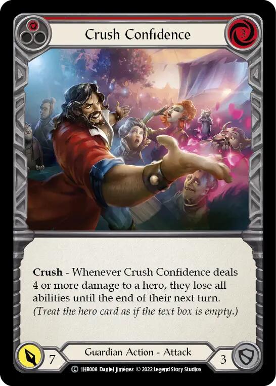 Crush Confidence (Red) [1HB008] (History Pack 1 Bravo Blitz Deck) | Boutique FDB TCG