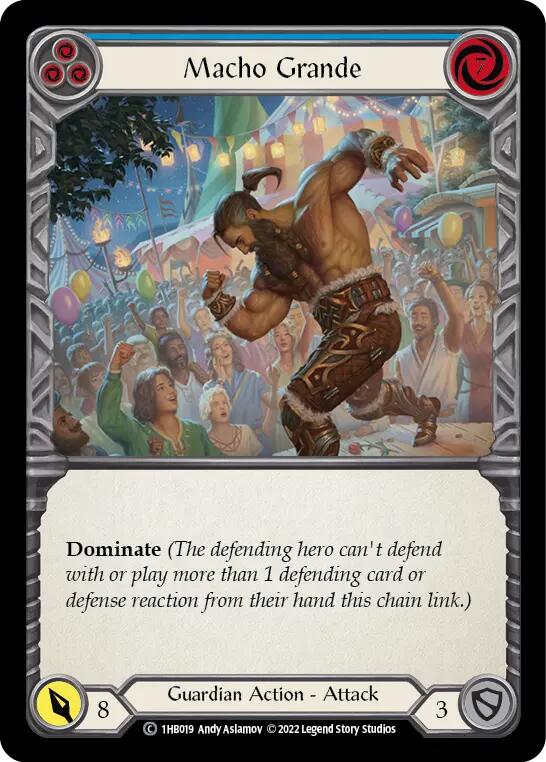 Macho Grande (Blue) [1HB019] (History Pack 1 Bravo Blitz Deck) | Boutique FDB TCG
