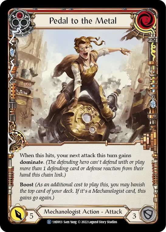 Pedal to the Metal (Red) [1HD013] (History Pack 1 Dash Blitz Deck) | Boutique FDB TCG